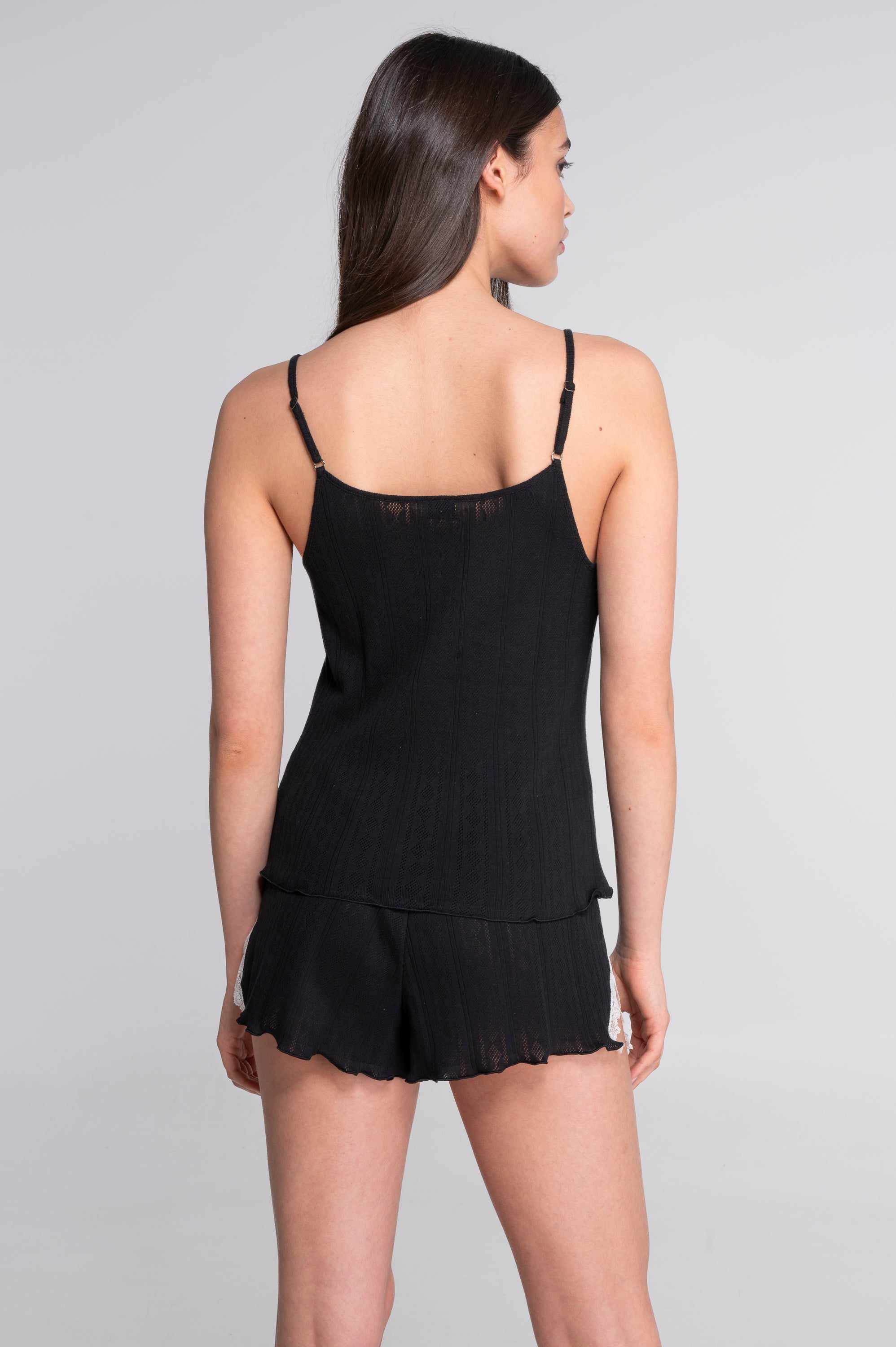 Camisole top in ajourè cotton 7546