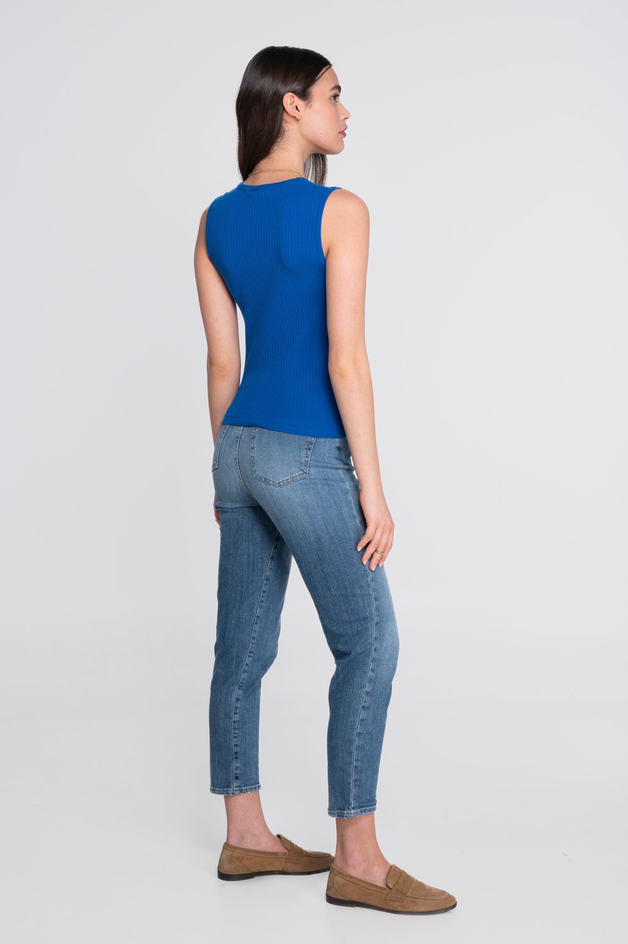 Cotton round neck top 7562