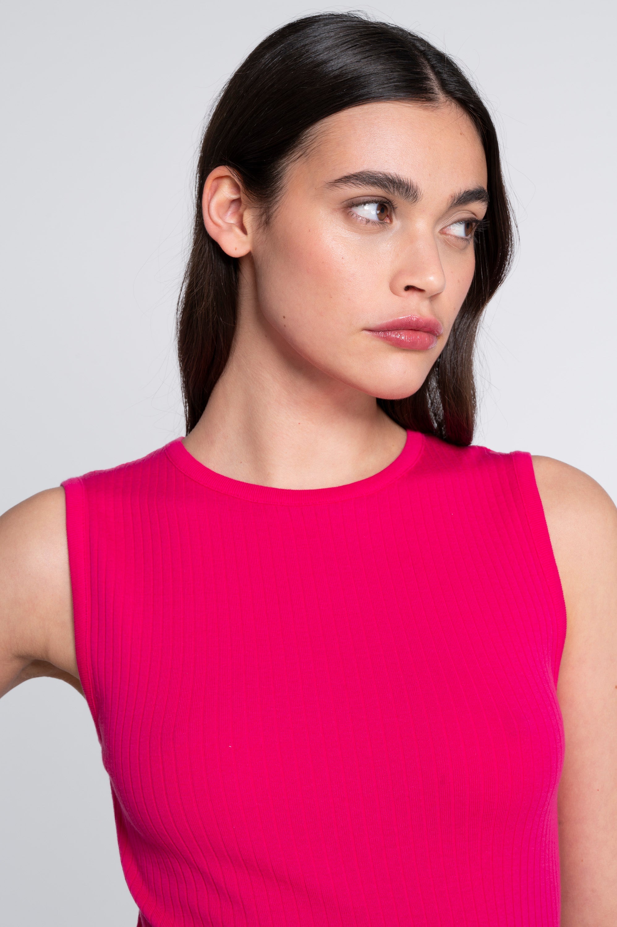 Cotton round neck top 7562