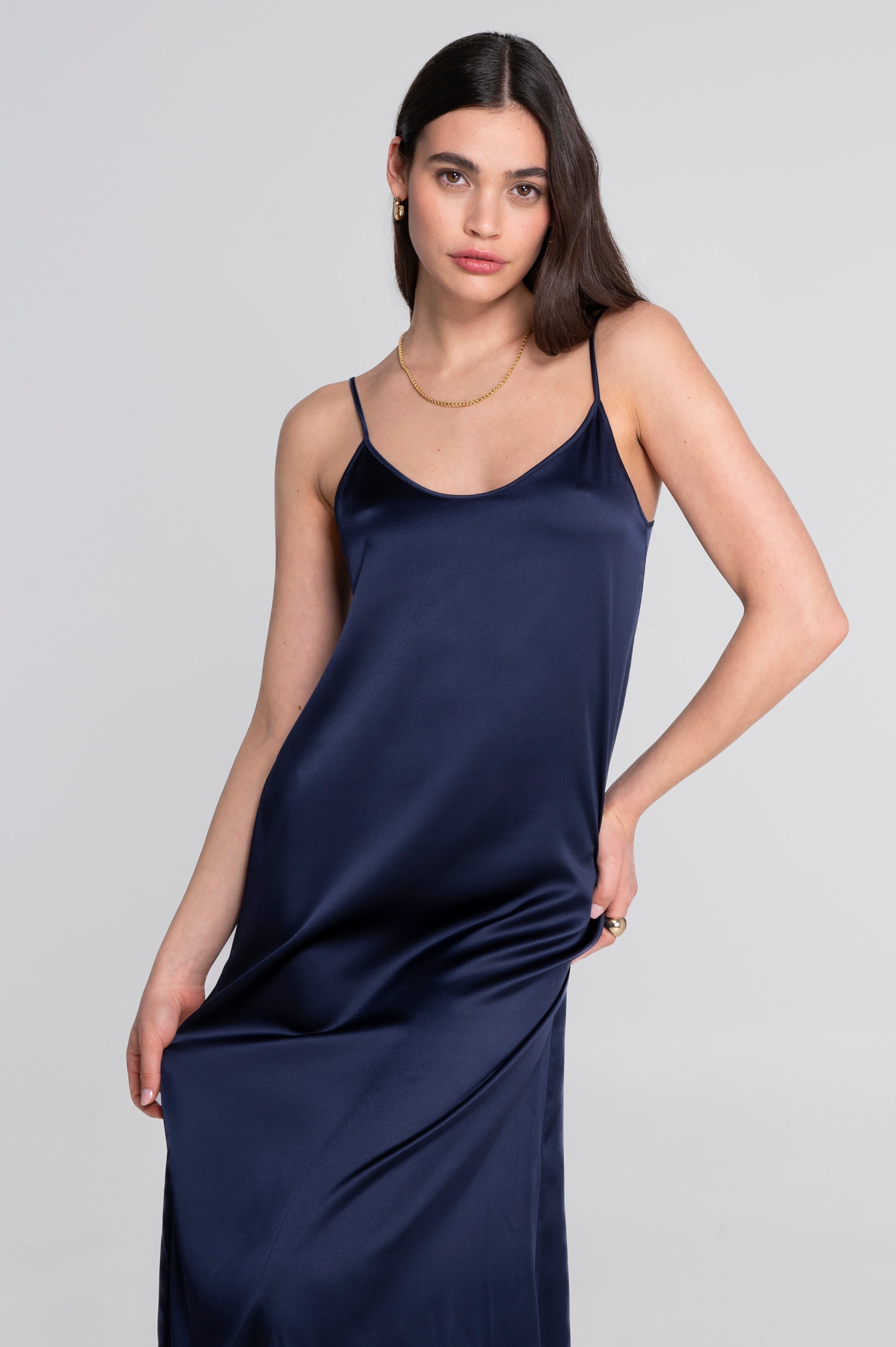 Long Slip in Stretch Silk 10311