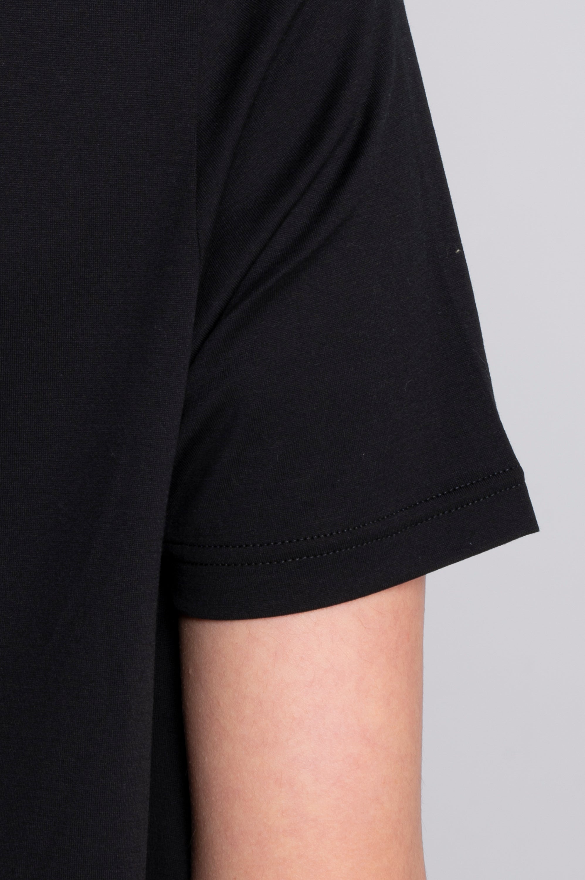 Round neck flared T-shirt in jersey cotton 403