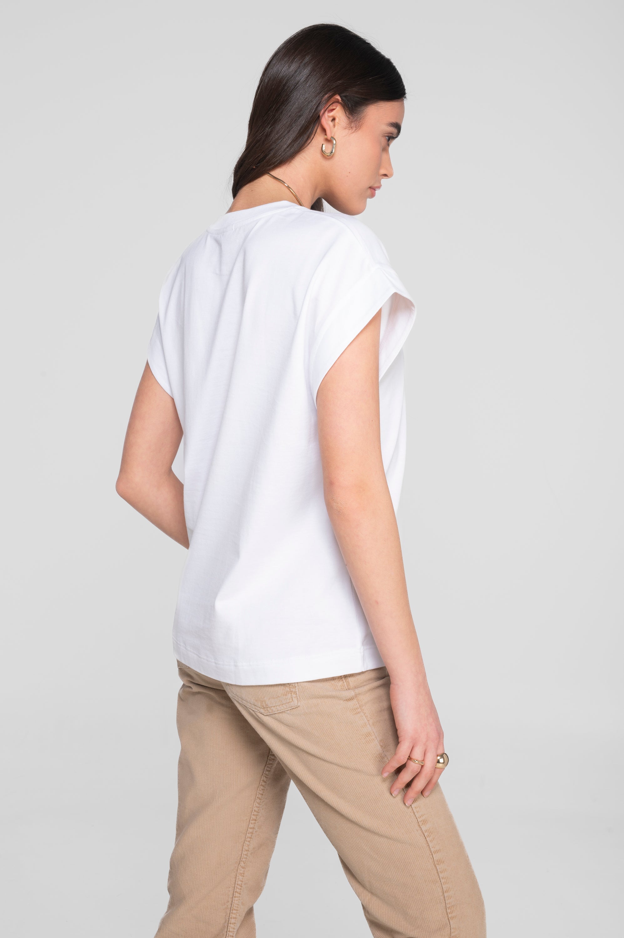 T-shirt with kimono sleeves in heavyweigh jersey cotton 7570