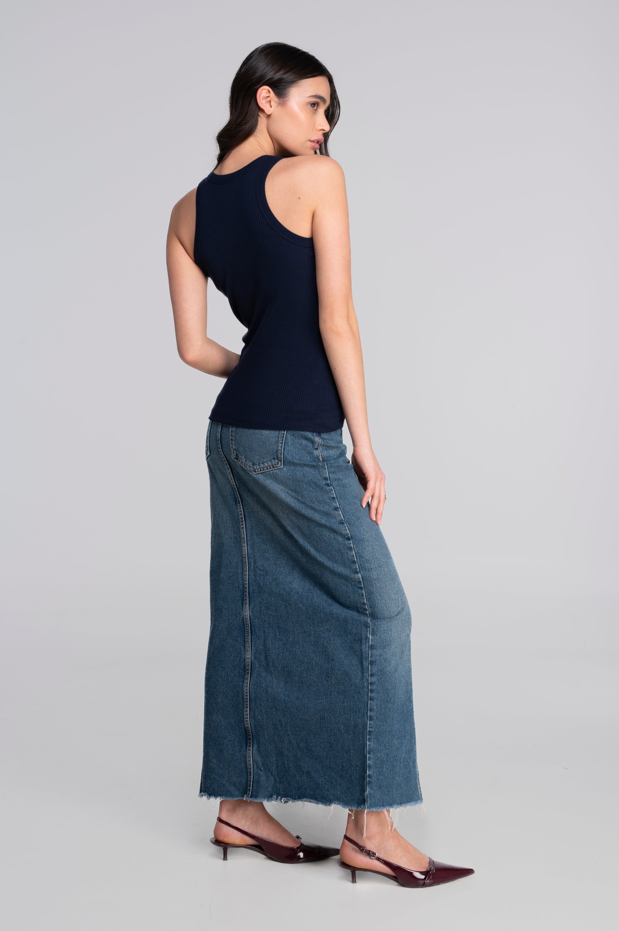 Cotton halterneck top 7165