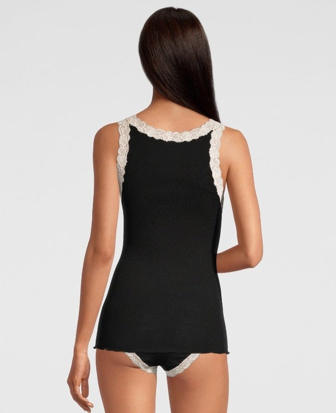 Back Wool and Silk Top