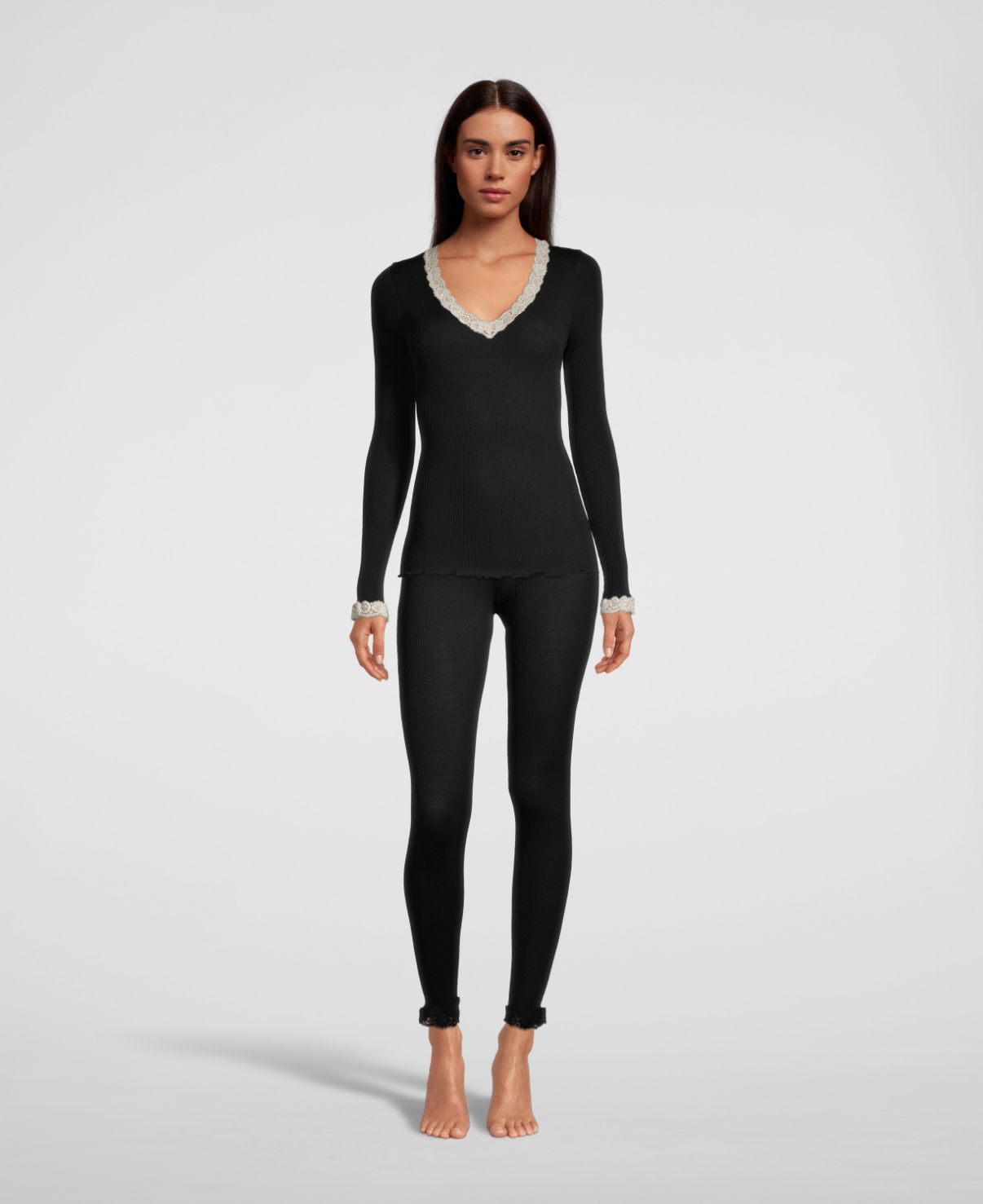 Tubular Leggings with lace 3419 - Oscalito