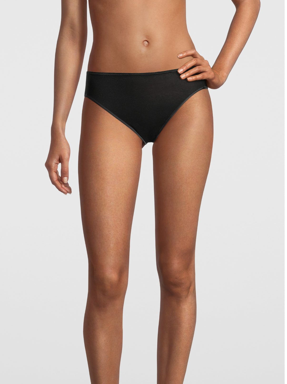 Black Woman Midi Brief