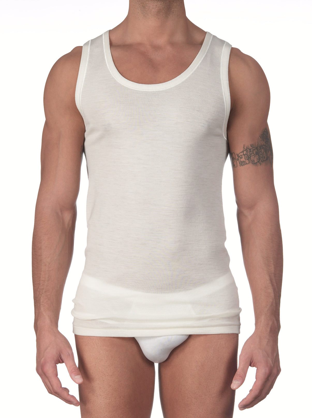 Singlet Top in Merino Wool 632 - Oscalito