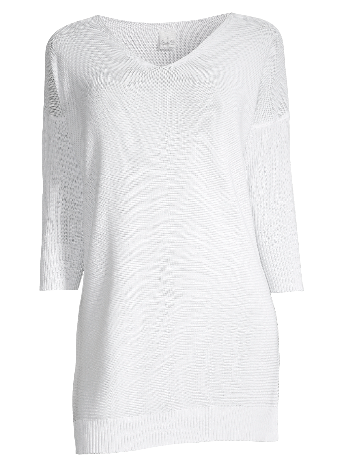 Maxi long-sleeved shirt knitted tricot 6598 - Oscalito